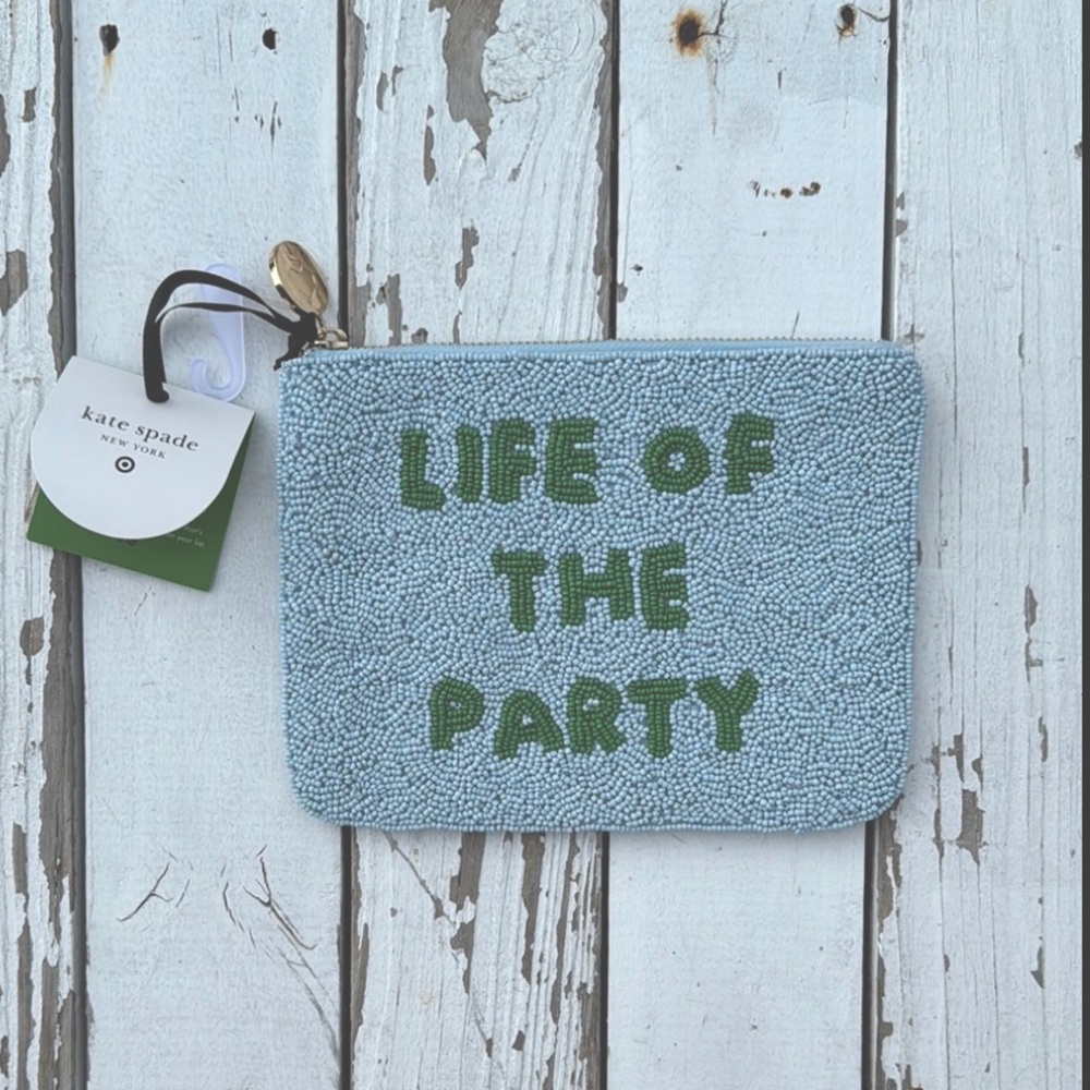Kate Spade Life of the Party Beaded Clutch NWT